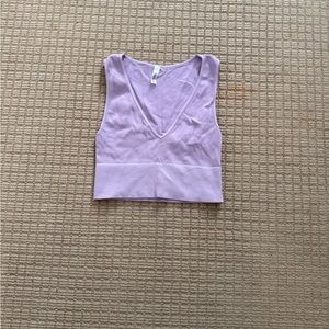NIKIBIKI v-neck seamless crop top